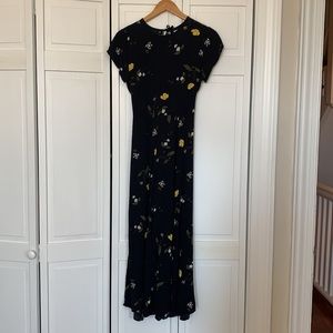 Floral Dress with Cutout Detail